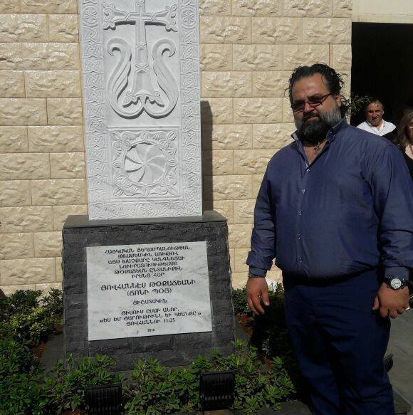 Khachkar in memory of Hovhannes Tokadjian