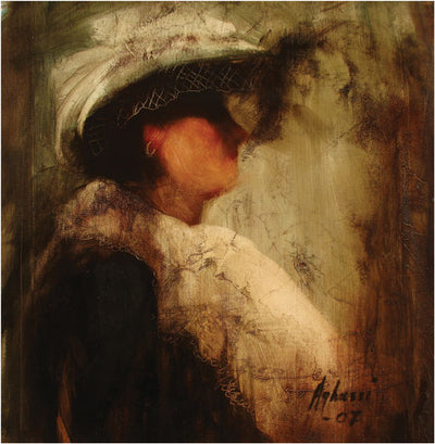 Woman with a White Hat